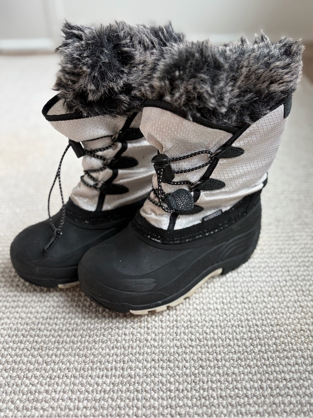 Kamik Kids Winter Snow Boots with Faux Fur